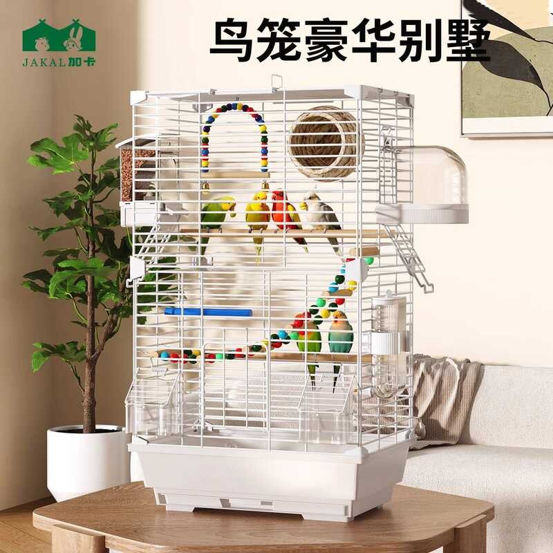 Bird Cage Parrot Cage Large Household New Luxury Villa Cockatiel ...