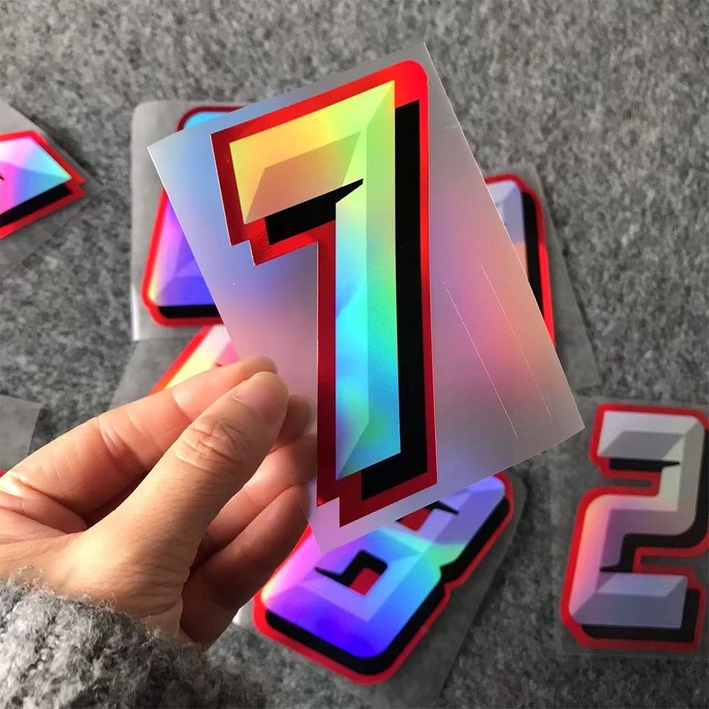 Reflective Number DIY Sticker Laser Racer Number Decal Motorcycle ...