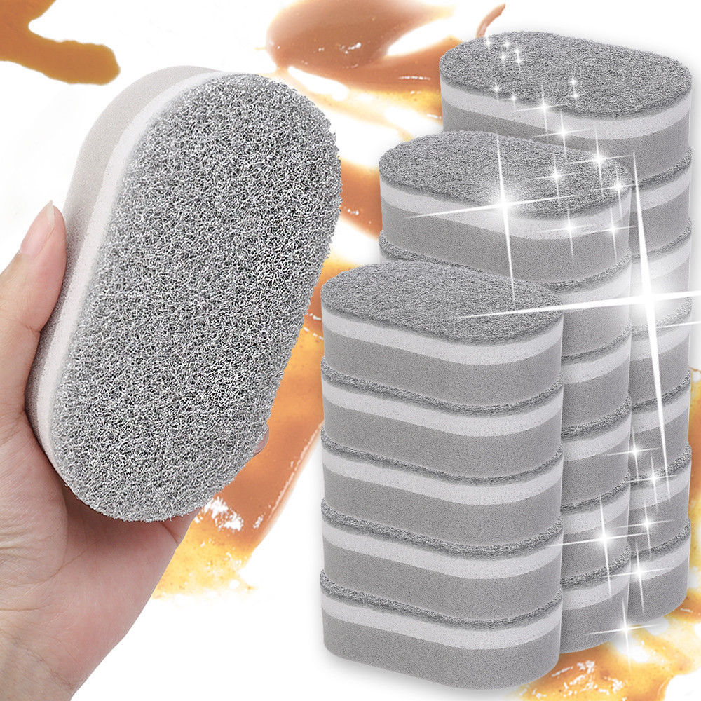 5Pcs Diamond Sand Scouring Pads - Removing Rust Rag - Double-sided ...