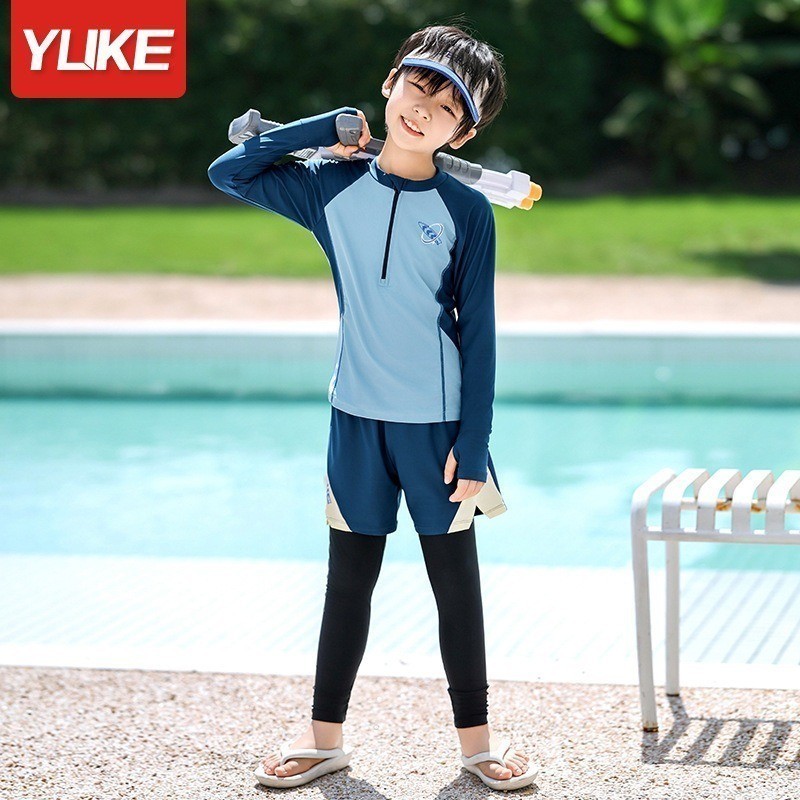 Children Swimsuit Boy One-Piece Swimsuit Yuke Children Swimsuit Boy One ...