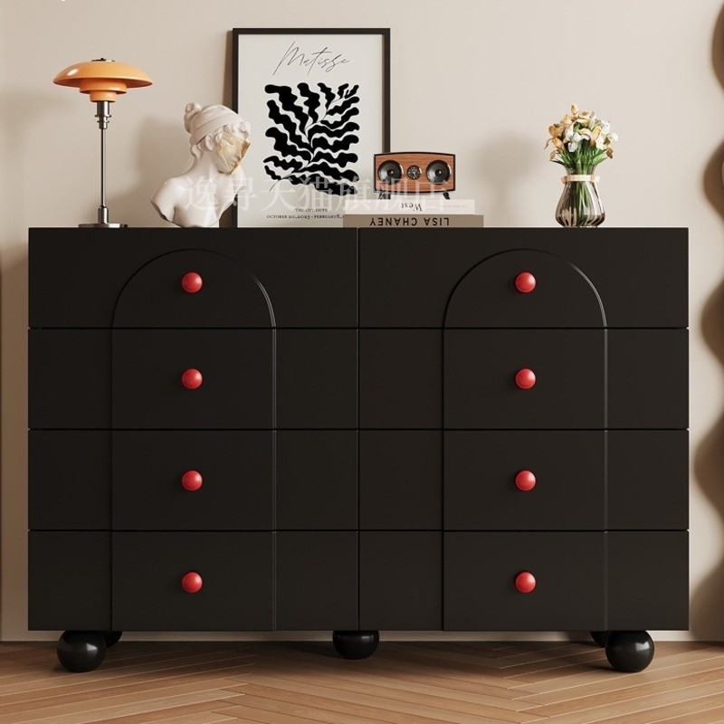 Solid Wood Storage Cabinet Modern Drawer Cabinet Small Unit Cabinet ...