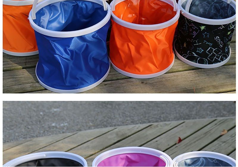 Folding Portable Bucket Fishing Bucket Car Wash Bucket Multifunctional ...