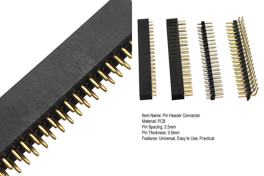 Dual Row Straight Male Pins Safe Stable Connection High Quality 2.5mm ...