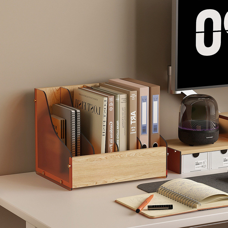 Desk Organizer Rack Exam Paper Storage Rack Desk Stationery Office File ...