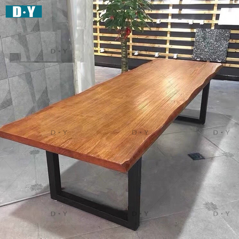 DXY Solid wood loft conference desk negotiation table and chair simple