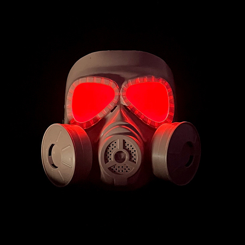 Luminous Mask Airsoft CS Cosplay Clothing Protection Full Face LED Gas ...