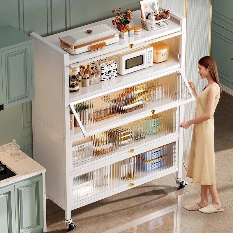Kitchen Storage Cabinet with Door Home Locker Dust-proof Locker ...