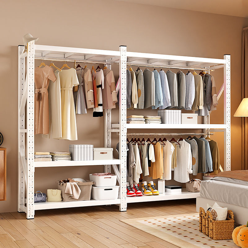 Wardrobe Household Open Hanging Clothes Rack Simple Indoor Floor Drying ...