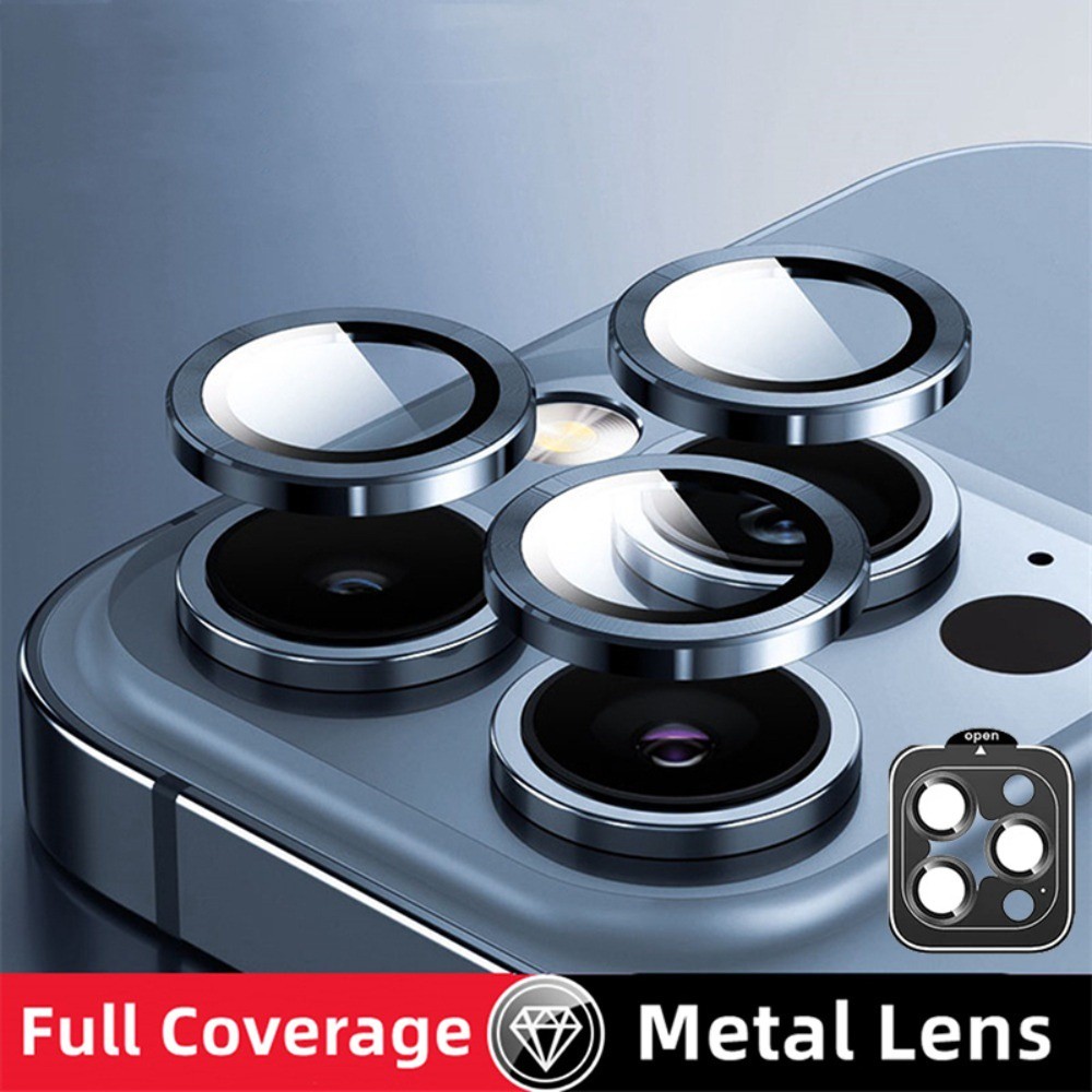 Titanium Color Camera Lens Protector For iPhone 16 15 14 13 12 11 Pro ...