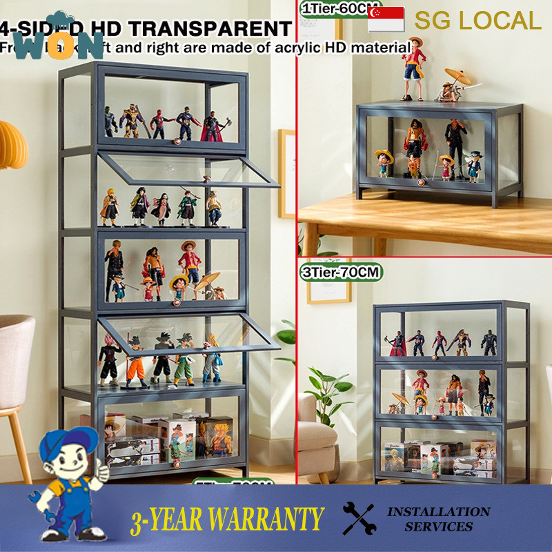WON Display Boohelf Fully Transparent Garage Kit & Toys Cosmetic ...