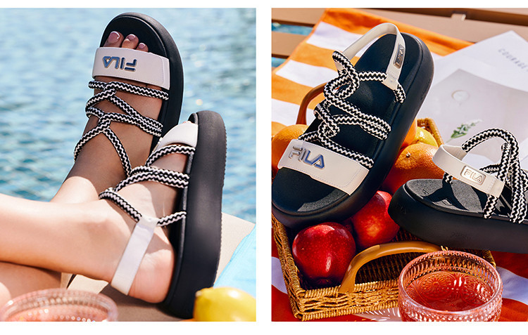 Fila sandals on feet store