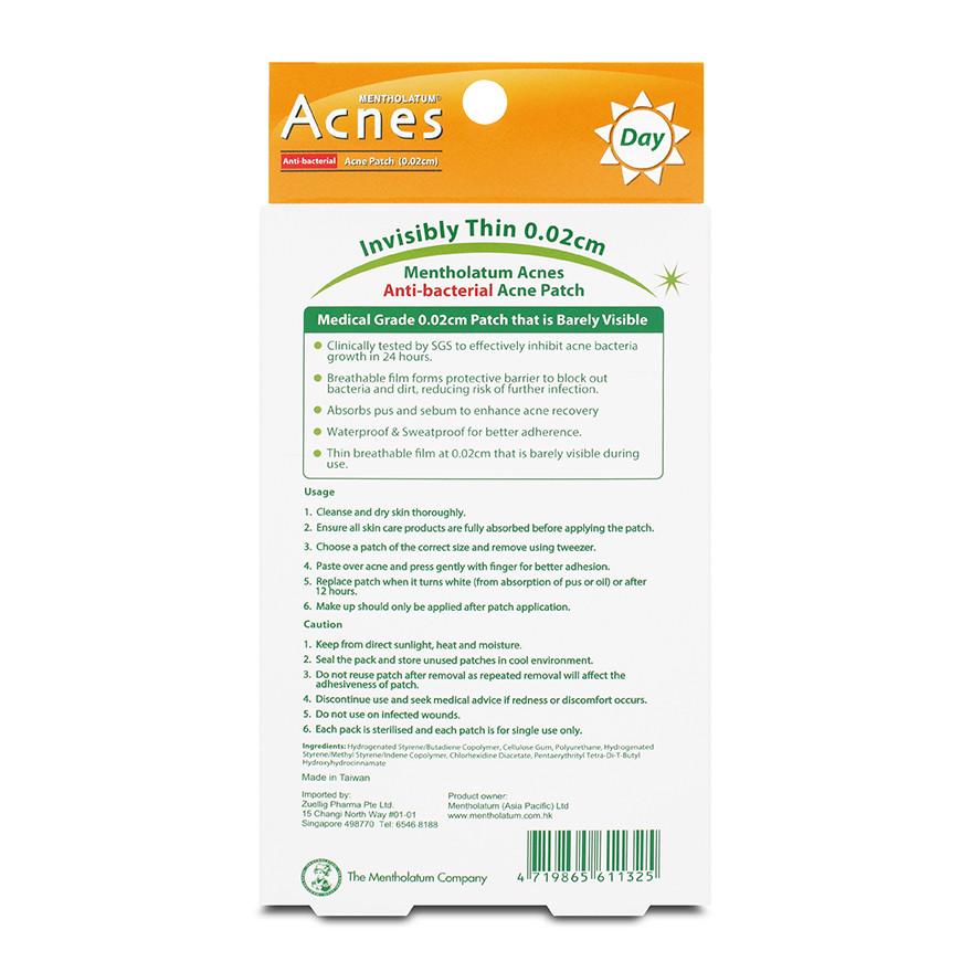 Acnes Anti-Bacterial & High Oil Absorbent / Calendula Acne Patch ...