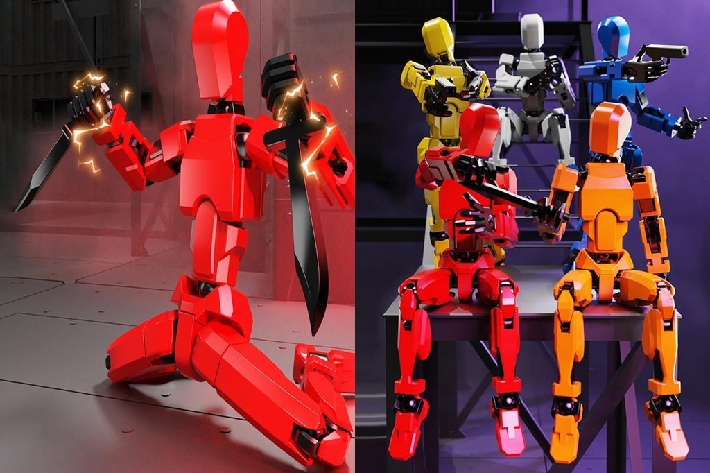 oc Diy Assemble Toy Action Figure Toy Diy 3d Magnetic Action Figure Set ...