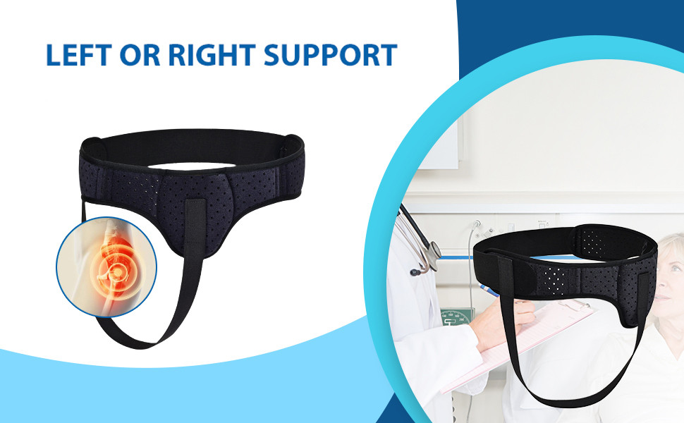 Hernia Belt Truss for Men & Women Left/ Right Side Support Groin Pain ...