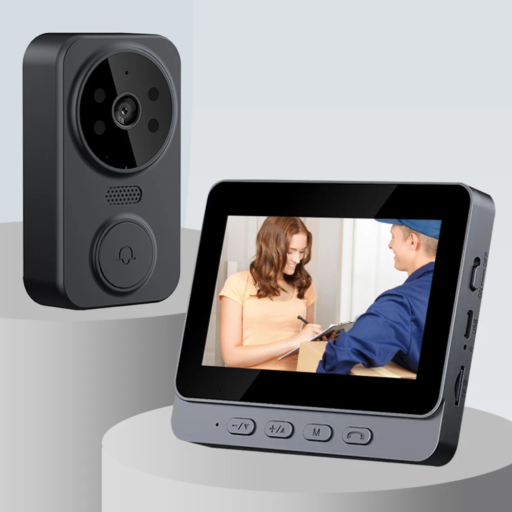 Visual Intercom Doorbell 2.4G Wifi Infrared Wireless Camera Motion ...
