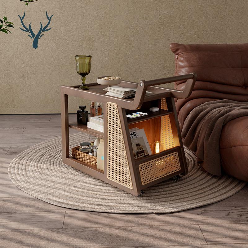 SP Side Table Solid Wood With A Few Small Carts Sofa Side Cabinet ...