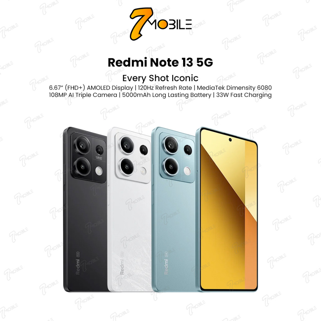 in stock Xiaomi Redmi Note 13 5G [8GB RAM + 256GB ROM] - Original Mi ...
