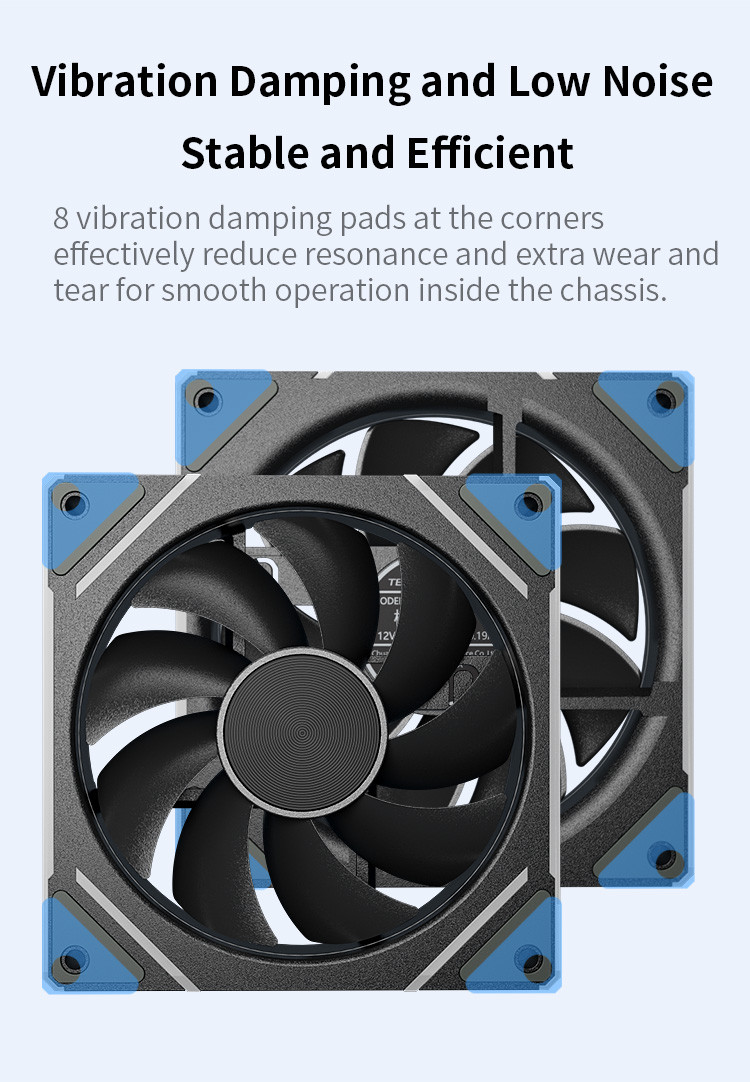 TEUCER Prism S1 ARGB PC Fan 120mm Computer Case Fan Kit Water Cooler ...