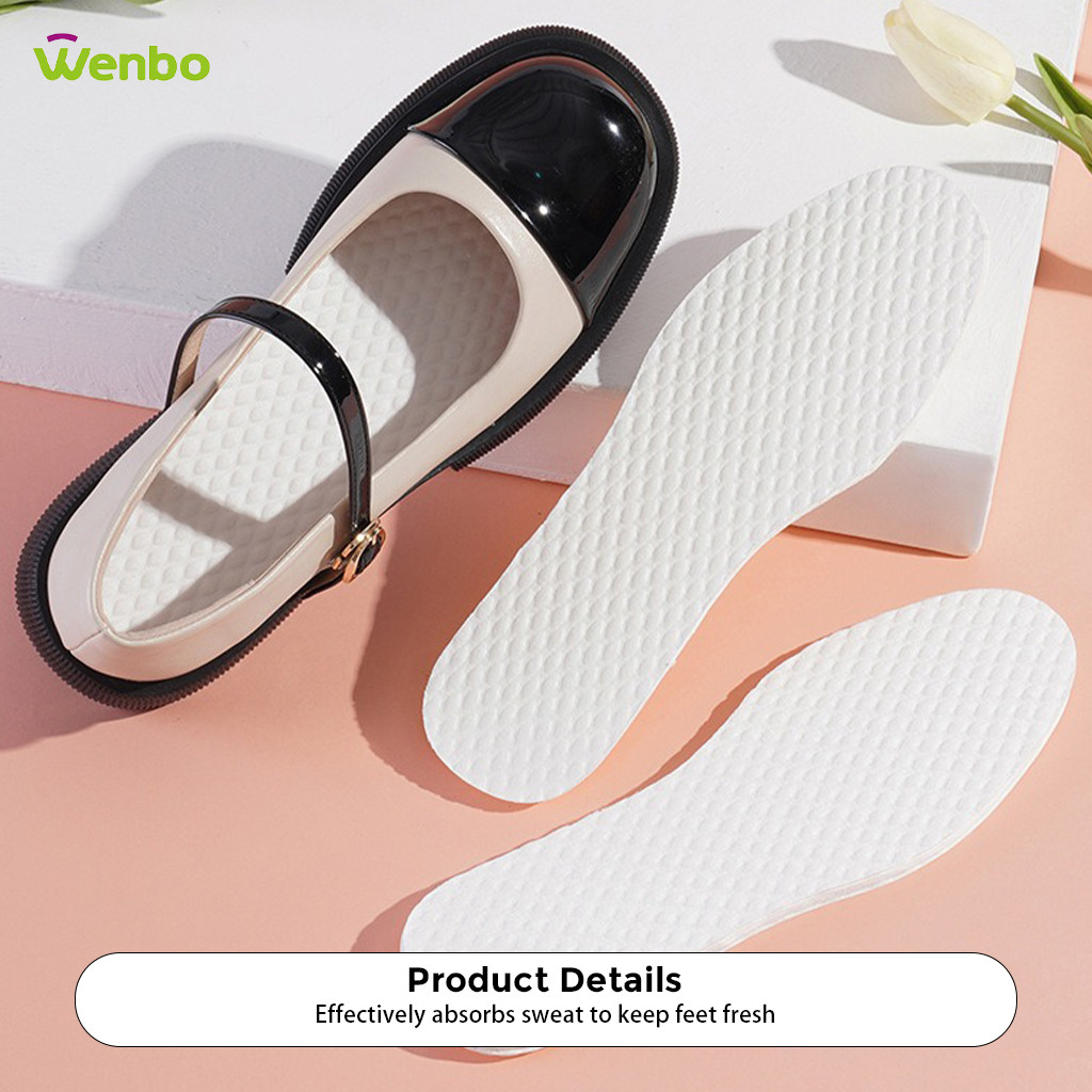 Wenbo Summer Thin Wood Pulp Insoles Disposable Sweat Absorbent Odor ...