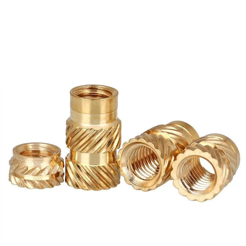 M1 M1.4 M1.6 M1.7 M2 M2.5 M3 Brass Heat Insert Nut Double Knurled ...