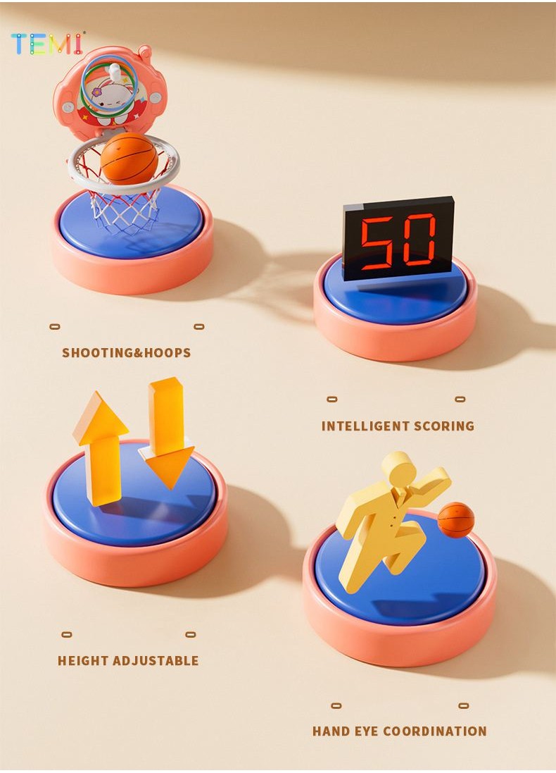 ⭐Shipping from Malaysia ⭐TEMI Indoor Mini Portable Basketball Stand ...