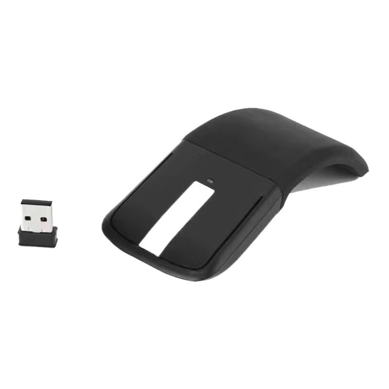 Foldable Wireless Computer Mouse Arc Touch Mice Slim Optical Gaming ...