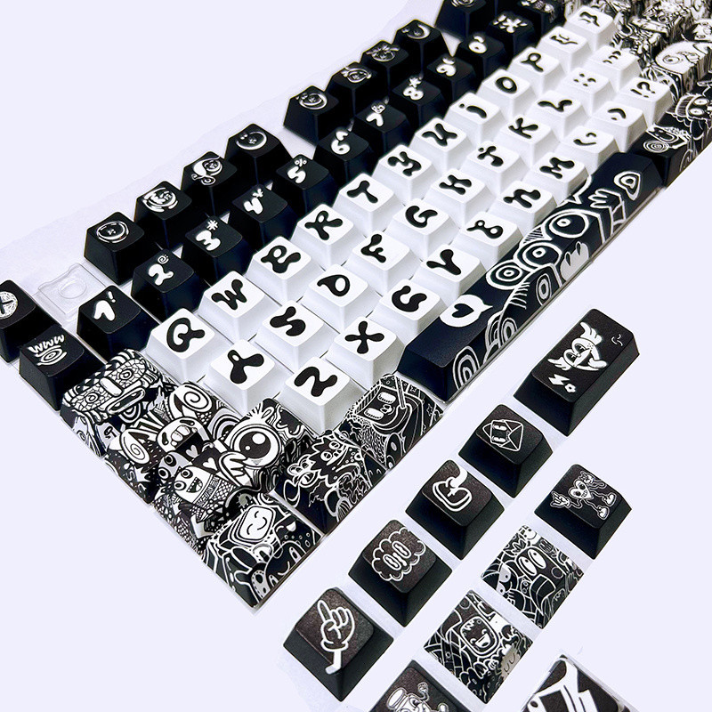 Personalized graffiti keycaps Cherry Profile Dye-Sub PBT Keycaps Full ...
