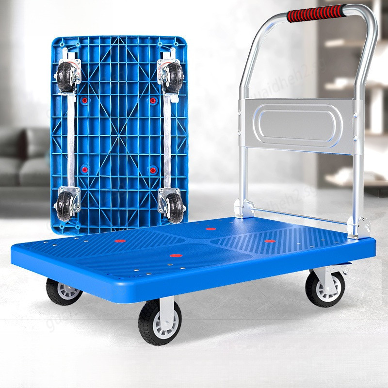 Folding Cart Trolley Silent Trolley With Wheels Cargo Pickup Express ...
