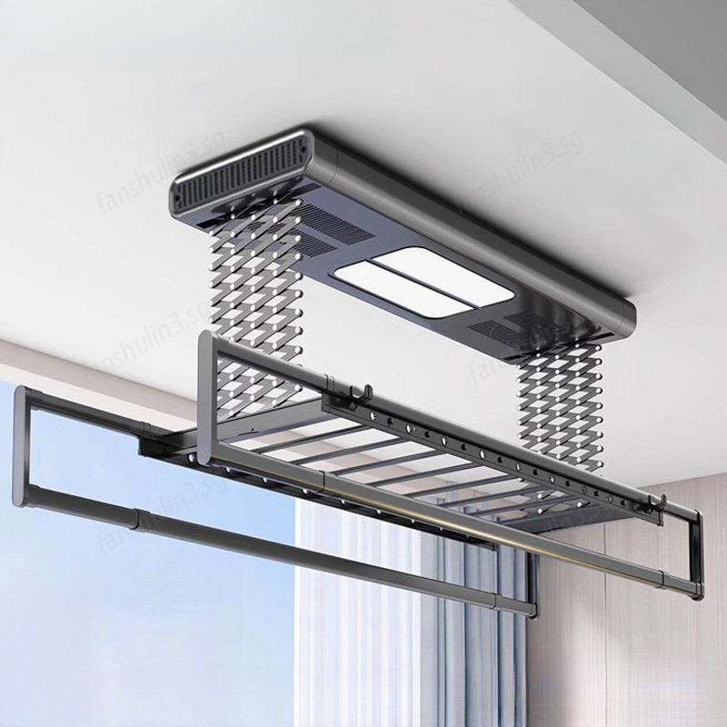 Automated Laundry Rack Electric Drying Rack Remote Control Lifting ...