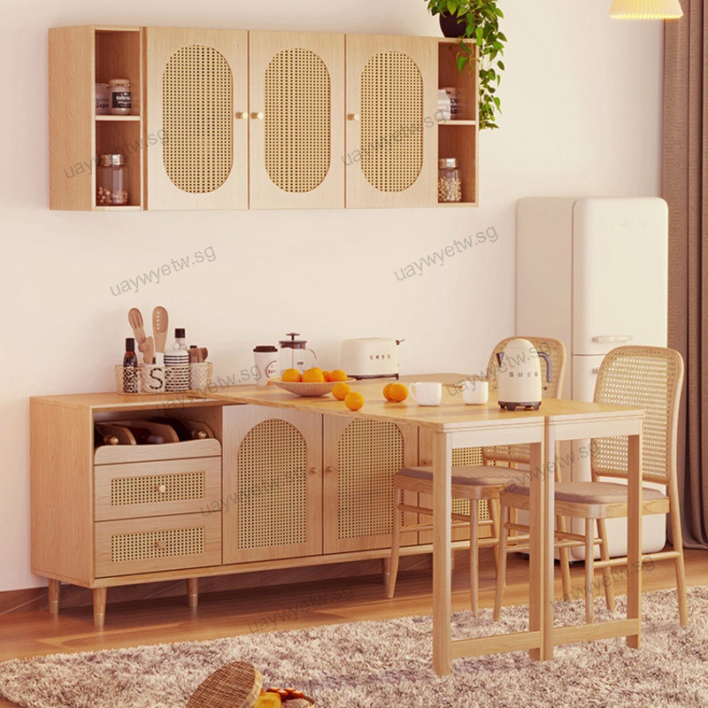 Foldable Dining Table Integrated Dining Table Dining Cabinet Small