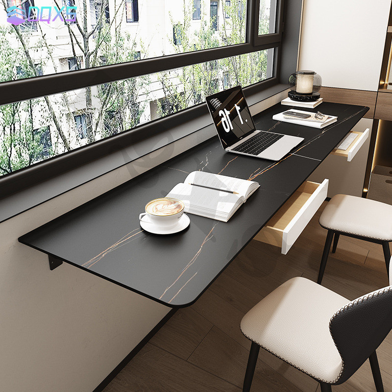 Wall Mounted Slabstone Table School Desk Double Long Balcony Table ...