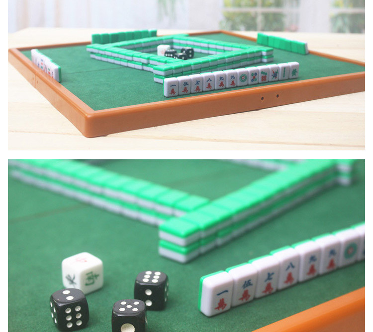 【SG Preferred】 [SG stock] Mini Mahjong Set with Folding Mahjong Table ...