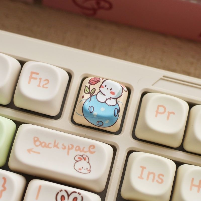 Lunar Rabbit Keycaps 144 Keys MOA Profile PBT DYE-SUB Customized ...
