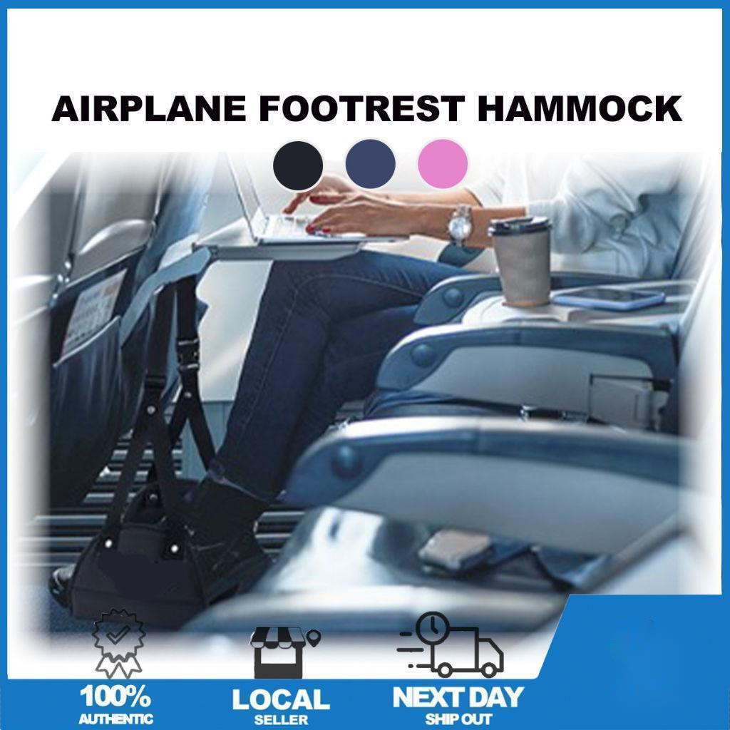 🚀[SG] Travel Airplane Footrest Hammock/ Portable Foot Rest Plane Bus ...