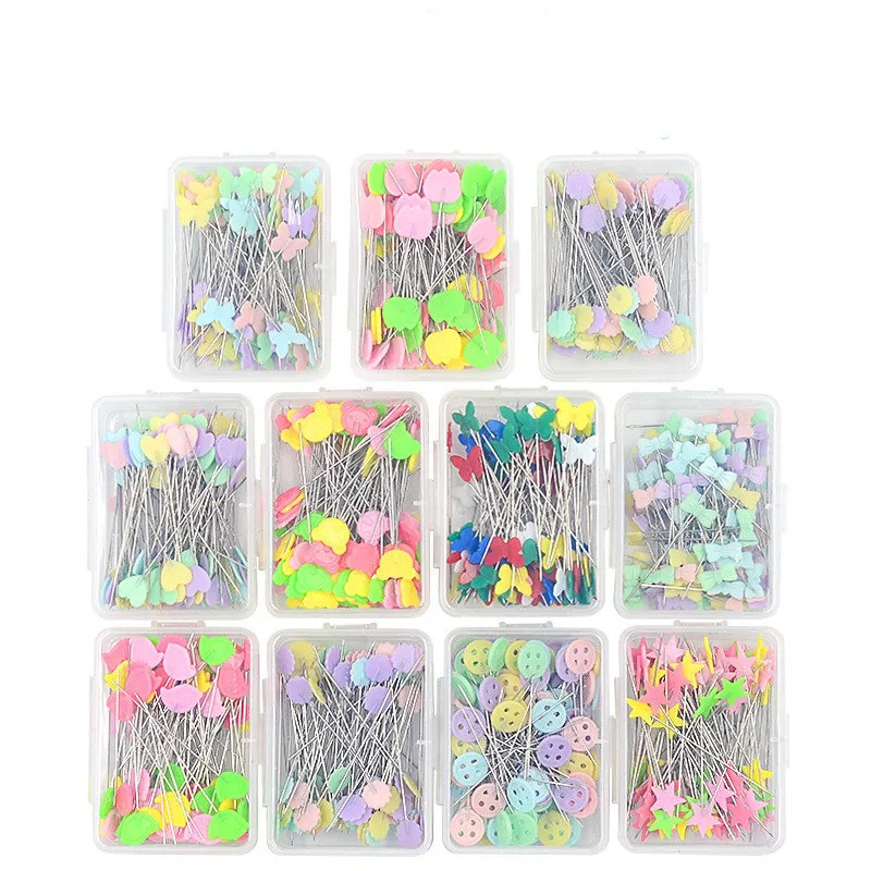 100Pcs Dressmaking Pins Embroidery Patchwork Tools Fixed Sewing Pin ...