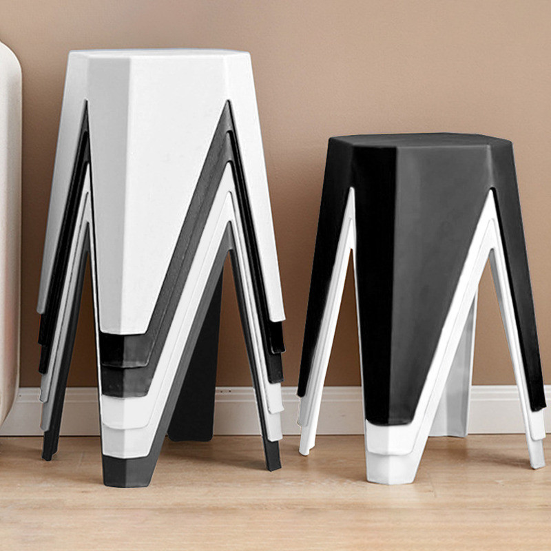 Stackable Stool Stacking Furniture Seat Square | Shopee Singapore