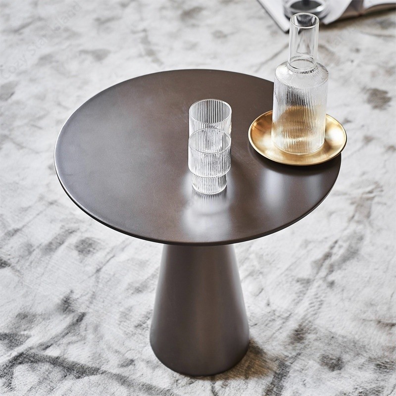 Modern Minimalist Sofa Edge Table Light Luxury Small Coffee Table ...