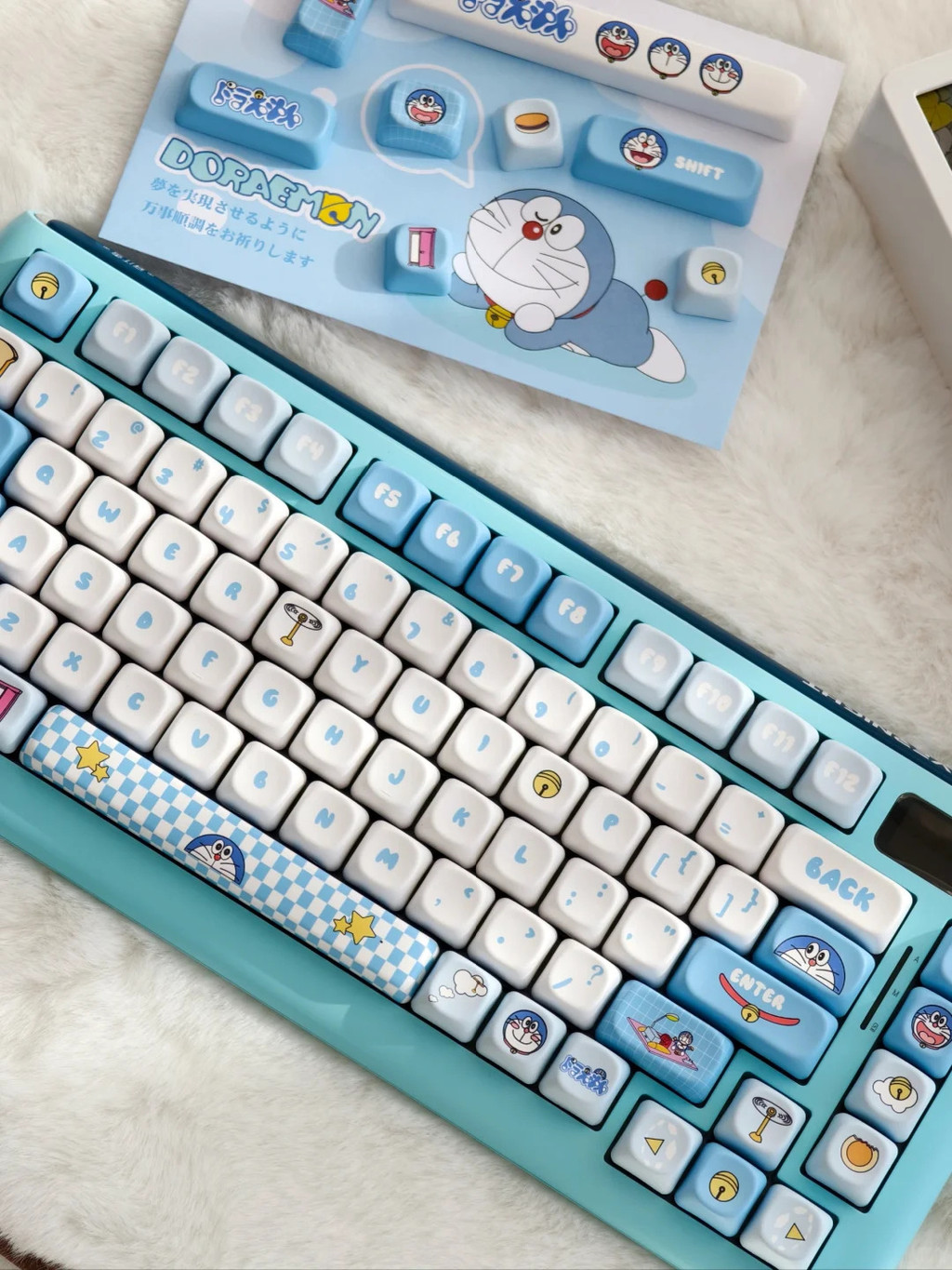 Doraemon Keycap MOA Profile 129 Keys PBT Dye Sublimation Wooting MAD ...
