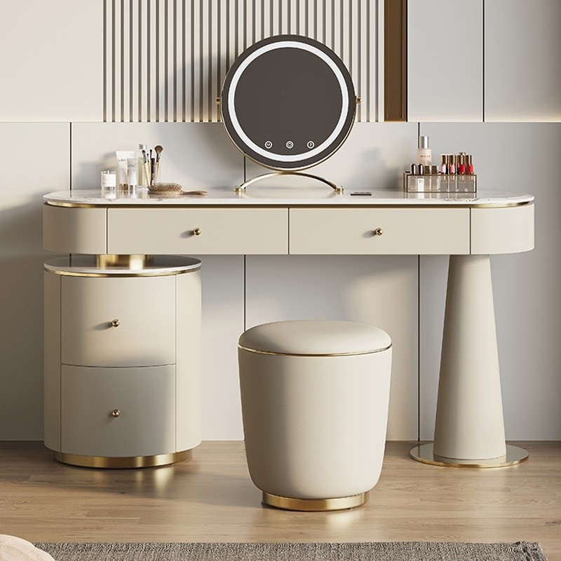 Italian Minimalist Dressing Table Rock Board Makeup Table Modern ...