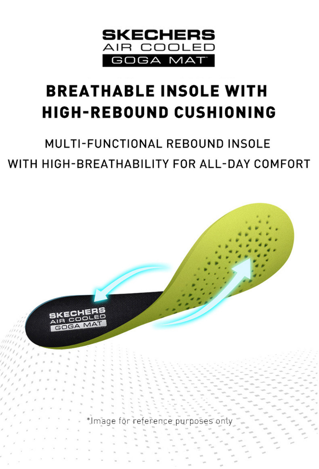 Skechers air cooled goga mat insole cheap