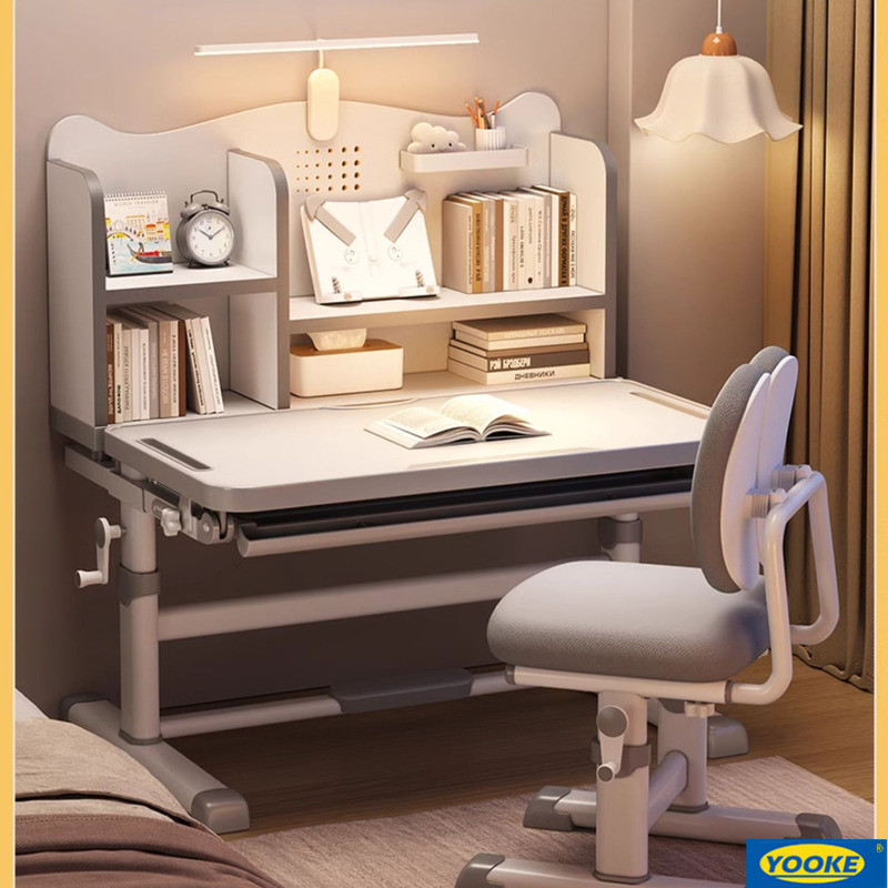 YOOK Study Table Ergonomic Kids Study Table Height Adjustable Table ...