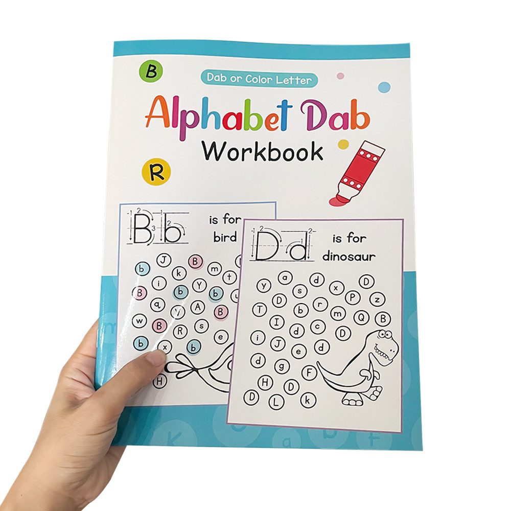 Dab or Color Letter Educational English Workbook Kindergarten ABC ...