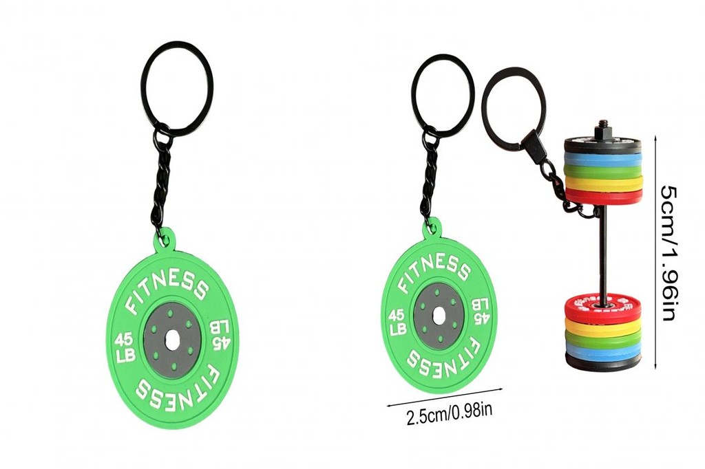 New* Exercise Motivation Keychain Pendant Fitness Lifestyle Pendant ...