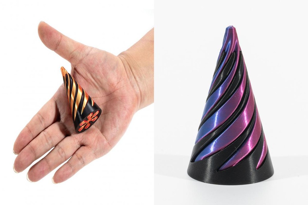 Vip Spiral Cone Sculpture 3d Printed Spiral Cone Toy Mesmerizing Stress ...