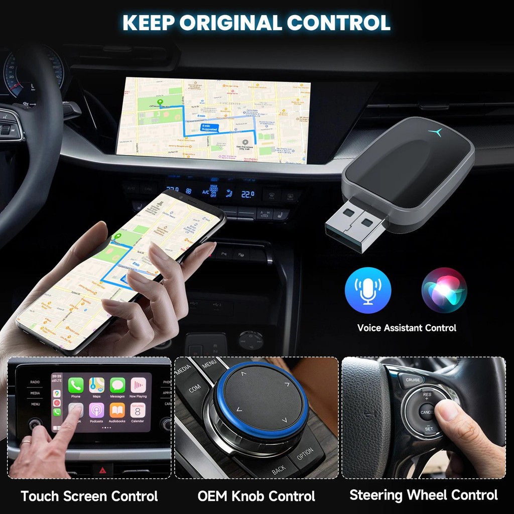 Carplay Adapter Mini Wireless CarPlay & Android Produktbild-Vorschau 9