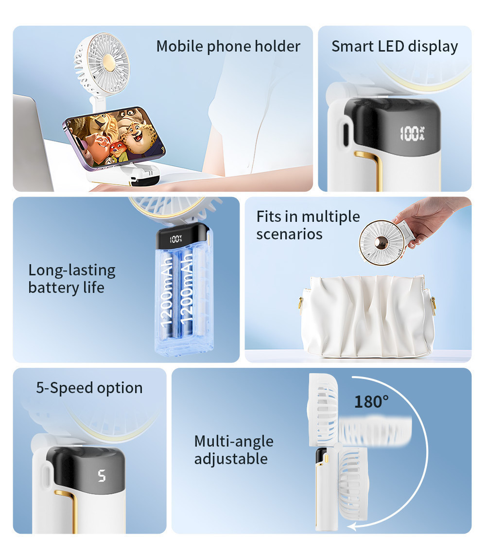 Simplus Kit Portable Fan丨Mini丨Cooling丨Multi-functional丨Handheld USB丨 ...
