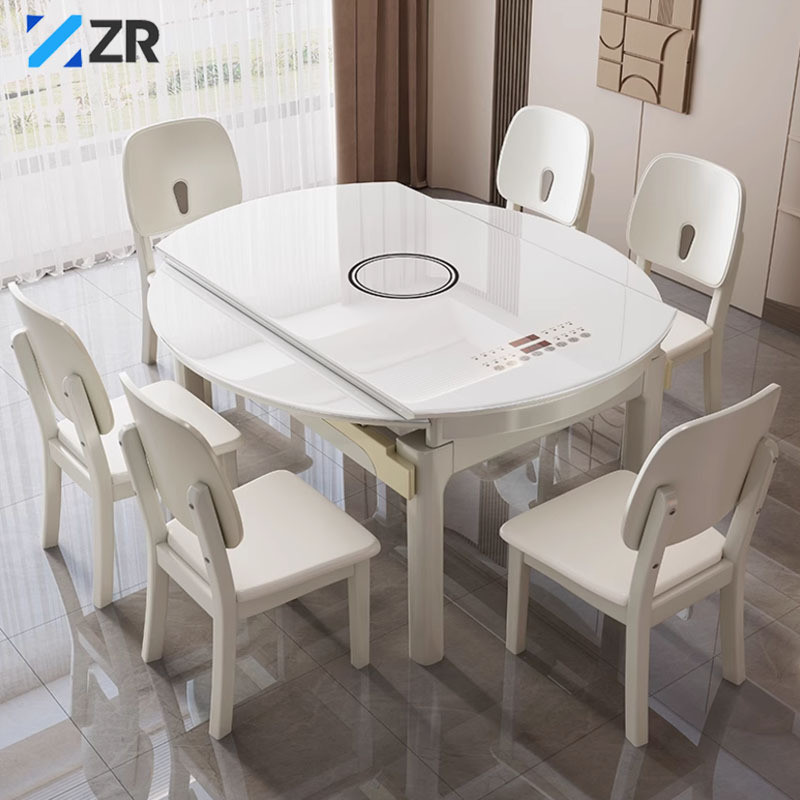 Dining Table Small Apartment Solid Wood Folding Dining Table ...