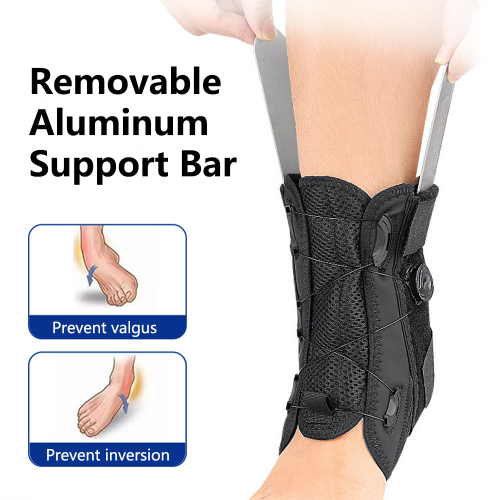 Ankle Sprained Support Brace Rotating Aluminum Plate Ankle Splint ...