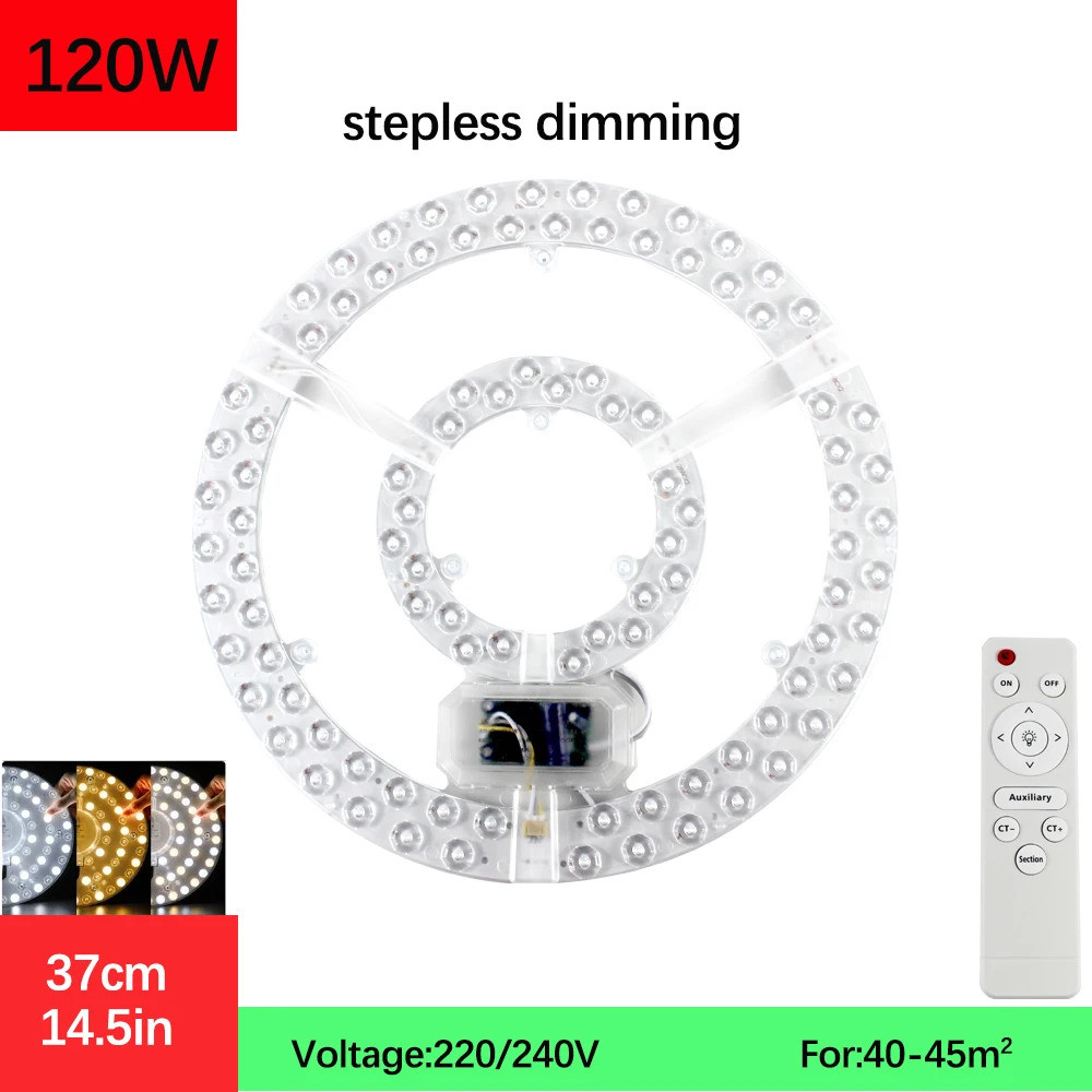 Led Panel Ceiling Light 48W 96W 120W Panel Led Round Replacement Module ...