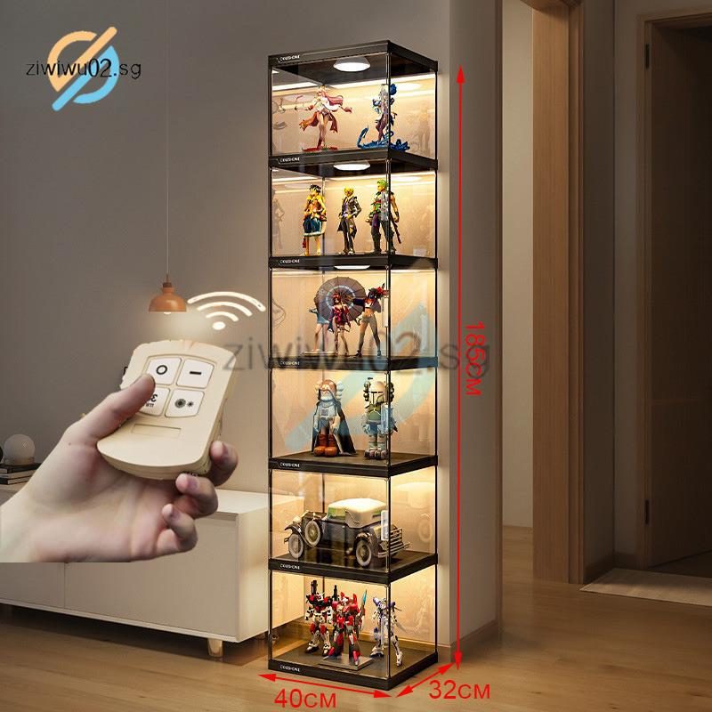Display Cabinet Box Block Storage Imitation Acrylic Door With Plastic ...